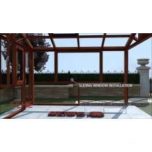 Salle de soleil en verre pour le jardin d&#39;hiver en aluminium